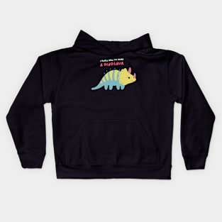 I Know How to Draw A Dinosaur Kids Hoodie